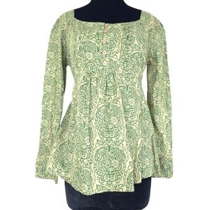 Art and Soul Babydoll Empire Waist Art to wear Blouse S